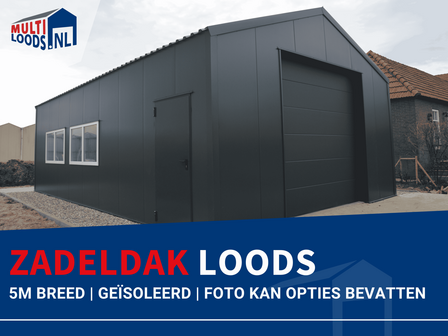 5m brede zadeldak Multi Loods geisoleerd