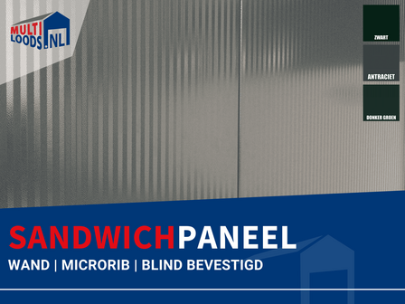 Multi Loods sandwichpaneel schuindak berging