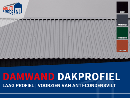 Damwand dakprofiel schuindak Multiloods.nl
