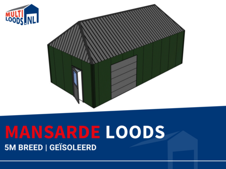 Mansarde | 5.0m Breed | Ge&iuml;soleerd