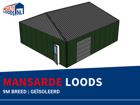Mansarde | 9.0m Breed | Ge&iuml;soleerd