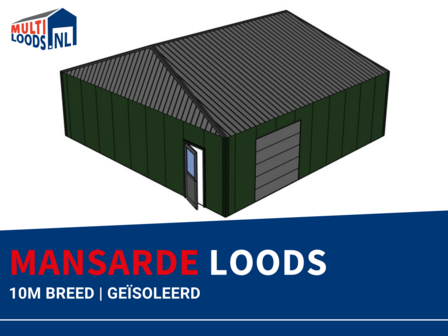 Mansarde | 10.0m Breed | Ge&iuml;soleerd