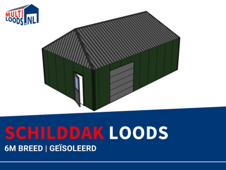 Schilddak | 6.0m Breed | Ge&iuml;soleerd