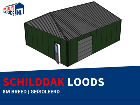 Schilddak | 8.0m Breed | Ge&iuml;soleerd