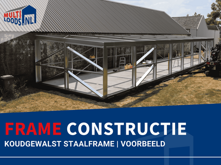 Staalframe constructie Multi Loods 6m breed