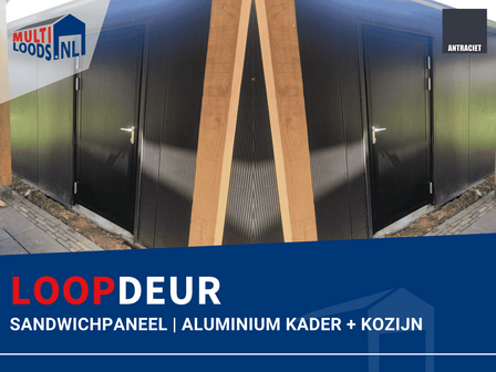 Loopdeur 6m brede Multi Loods schuindak