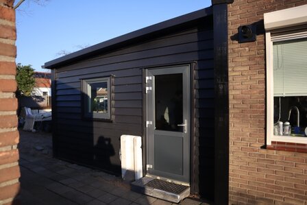 Loopdeur | Kunststof | Enkel | Half glas 