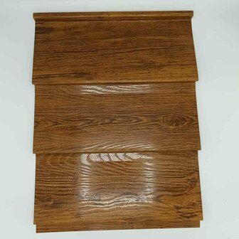 Staalrabat | Hoge plank | Warm Oak | maatwerk