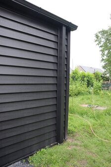 Staalrabat omlijsting hemelwaterafvoer Multi Loods