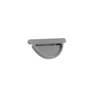 Stalen eindkap dakgoot