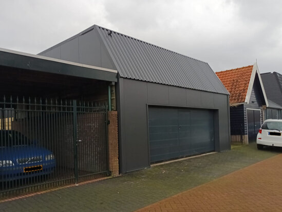 Platdak loods 7x10m multiloods.nl