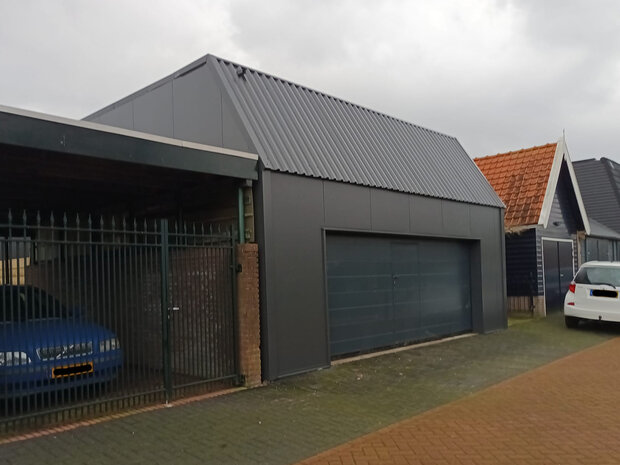 Platdak loods 7x10m multiloods.nl