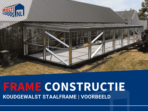 Staalframe constructie Multi Loods 6m breed