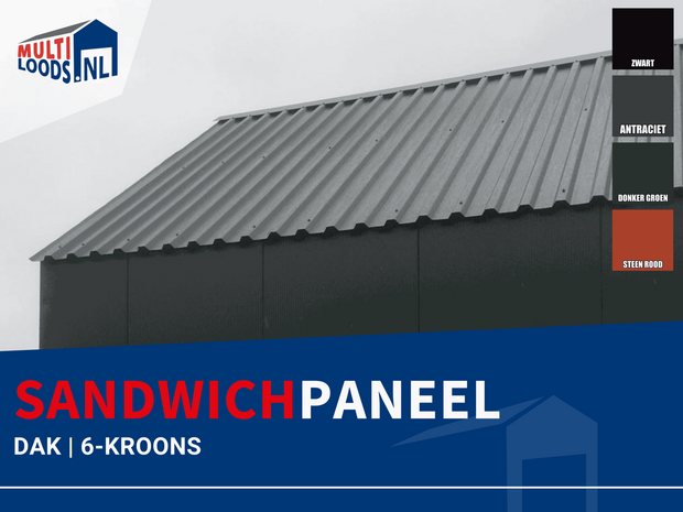 Sandwichpaneel | Dak | 5-Kroons