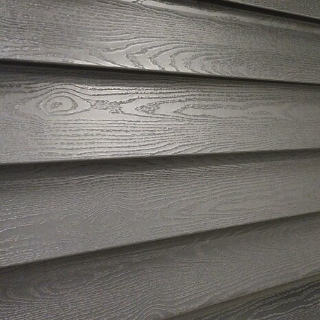 Staalrabat | 125mm plank hoote | Houtnerf structuur mat zwart | vanaf &euro; 24,95/m2
