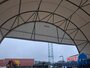 Boog container/ bunkeroverkapping 10x6m