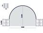Boog container/ bunkeroverkapping 10x12m
