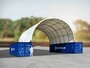 Boog container/ bunkeroverkapping 10x12m
