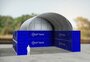 Boog container/ bunkeroverkapping 12x12m