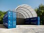 Boog container/ bunkeroverkapping 12x12m