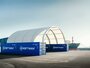 Boog container/ bunkeroverkapping 15x12m