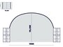 Boog container/ bunkeroverkapping 15x12m