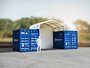 Zadeldak container/ bunkeroverkapping 4x3m
