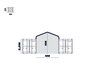 Zadeldak container/ bunkeroverkapping 4x12m