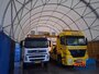 Zadeldak container/ bunkeroverkapping 4x12m