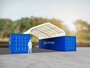 Zadeldak container/ bunkeroverkapping 6x12m