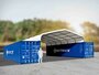 Zadeldak container/ bunkeroverkapping 8x12m