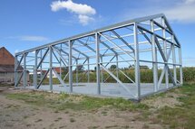Zadeldak loods 9x10m | Goothoogte 3,5m | Vanaf € 30.816,- excl. BTW