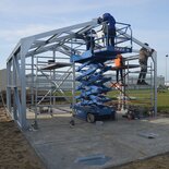 Zadeldak loods 5x8m | Goothoogte 2,5m | Vanaf € 18.363,- excl. BTW