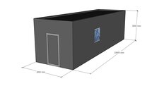 Platdak loods 3x10m | Goothoogte 3,0m