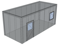 Platdak berging 3x7m | Goothoogte 3m | Vanaf € 11.942,- excl. BTW