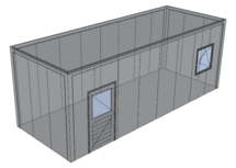 Platdak berging 3x8m | Goothoogte 3m | Vanaf € 12.950,- excl. BTW