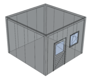Platdak loods/ berging 4x4m | Goothoogte 3m | Vanaf € 10.081,- excl. BTW