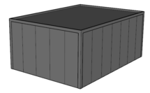 Platdak loods/ garage 5x7m | Goothoogte 3m | Vanaf € 23.939,- excl. BTW