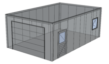 Platdak loods/ garage 5x8m | Goothoogte 3m | Vanaf € 25.313,- excl. BTW