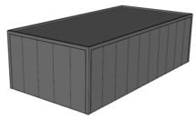 Platdak loods/ garage 5x10m | Goothoogte 3m | Vanaf € 28.313,- excl. BTW