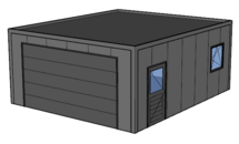 Platdak loods/ garage 6x7m | Goothoogte 3m | Vanaf € 25.619,- excl. BTW