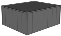 Platdak loods/ garage 6x7m | Goothoogte 3m | Vanaf € 25.619,- excl. BTW