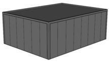 Platdak loods/ garage 6x8m | Goothoogte 3m | Vanaf € 27.007,- excl. BTW