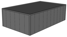 Platdak loods/ garage 6x10m | Goothoogte 3m | Vanaf € 30.359,- excl. BTW