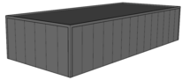 Platdak loods/ garage 6x14m | Goothoogte 3m | Vanaf € 36.684,- excl. BTW