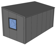 Lessenaarsdak loods/ berging 3x6m| Nokhoogte 3m | Vanaf € 10.258,- excl. BTW