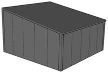 Lessenaarsdak loods/ berging 5x5m| Nokhoogte 3m | Vanaf € 14.421,- excl. BTW