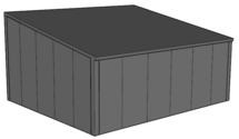 Lessenaarsdak loods/ garage 5x6m| Nokhoogte 3m | Vanaf € 17.925,- excl. BTW