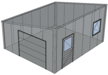 Lessenaarsdak loods/ garage 5x6m| Nokhoogte 3m | Vanaf € 17.925,- excl. BTW