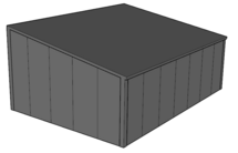 Lessenaarsdak loods/ garage 5x7m| Nokhoogte 3m | Vanaf € 18.911,- excl. BTW